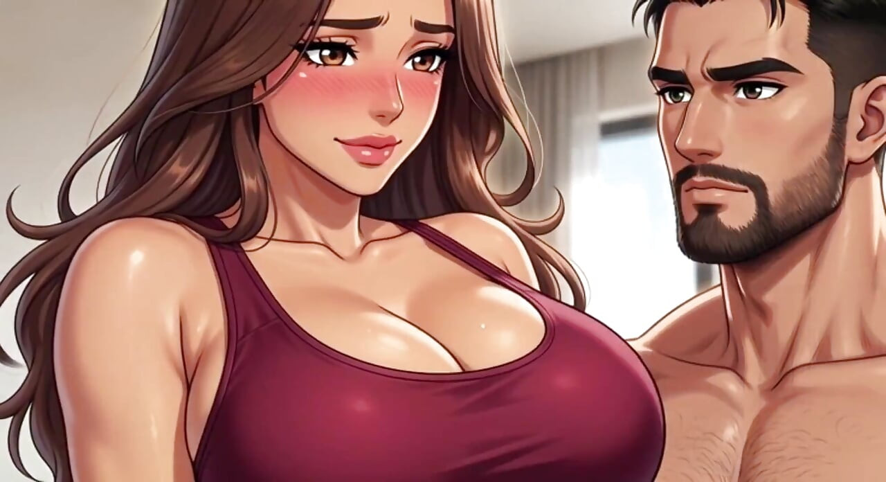 Married Woman Has Hot Secret Sex with Stepbrother After Laptop Delivery While Husband Waits Outside (ai Generated)