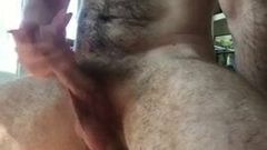 Hairy man sexy voice and cum
