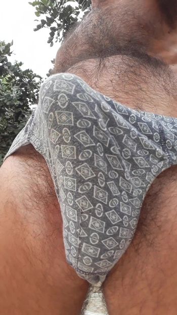 Hard cock inside panty that wants to come out