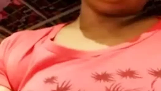 Aunty Boob Show during Video Call