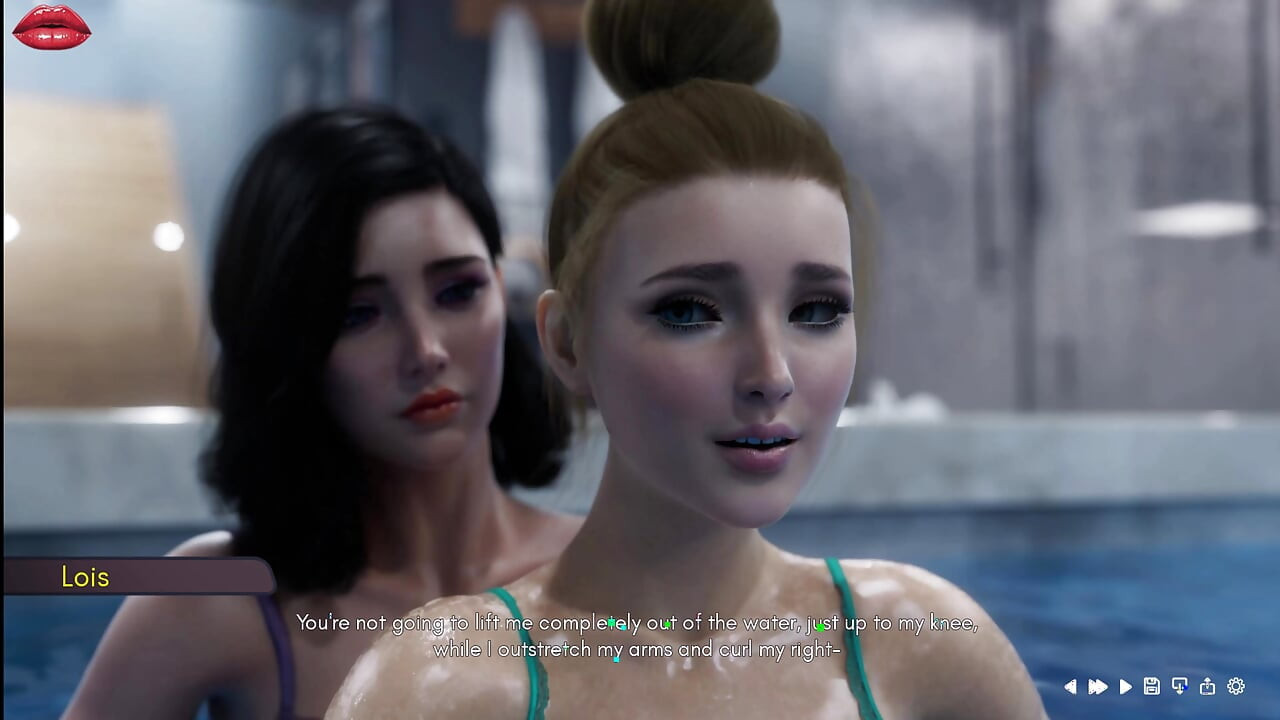 Mrs Denvers 17 Wanda y Lois pasan tiempo de calidad juntas en piscina