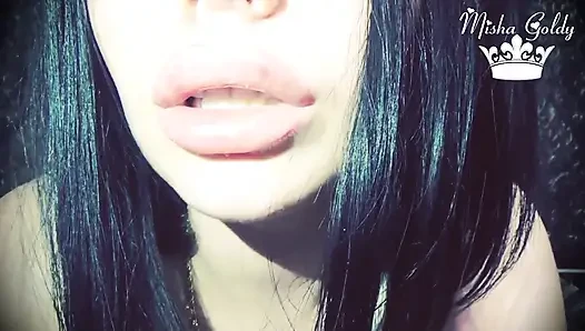 I did my lips even more bigger! Lips bigger - cum faster!