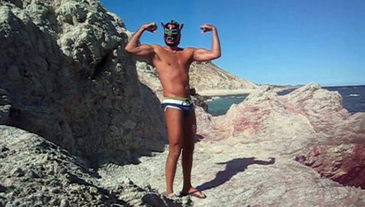 Wrestler-Maske Cabo Beach wichsen