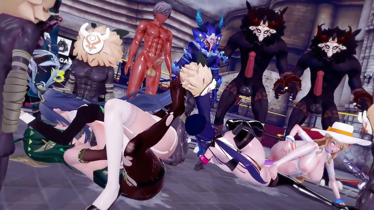 Genshin Impact - Team Sex Battle - Nod-krai Vs Fontaine - 3D Hentai Animations