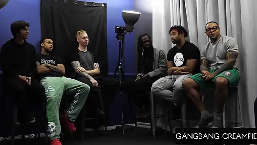 GANGBANG CREAMPIE - Latina Raven Reverie Takes Creampies in Hard Gangbang