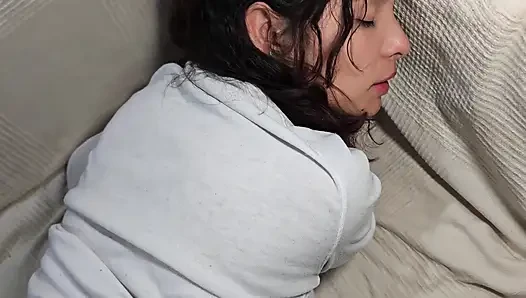 I give my rich Latina stepsister a nice fuck until she gives her all her rich milk on her feet