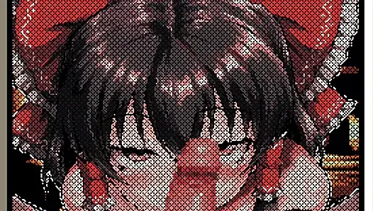 Hentai-Spiel - Touhou Reimu Pixel hentai sex-animation