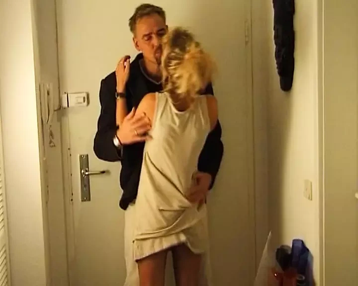 Good looking German lady adores warm cum on her curvy body