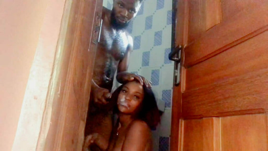 Ghanian Girlfriend Caught by Ex-BF With Cum on Face