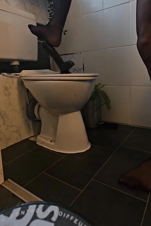 Sissy in Stockings Rides Her Dildo Pt1