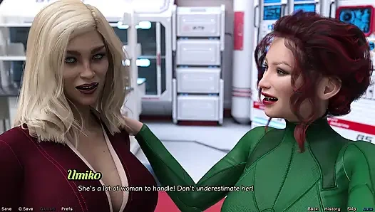 Stranded in Space - Stripper MILF Flashes Her Big Tits