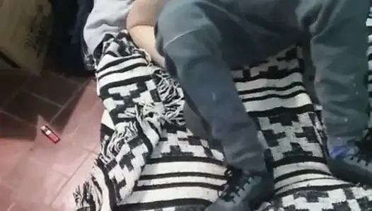 Girl with Montano Dress with the Mattress on the Floor
