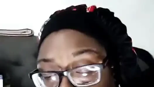 Ebony Suga BBW Fucks Herself with 9 Inch Toy