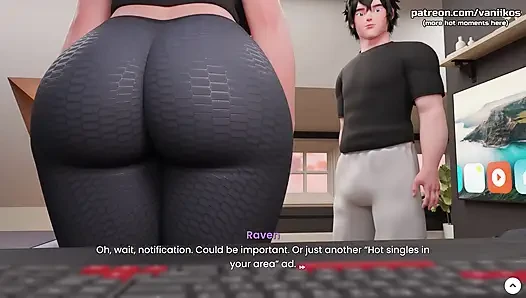 Dicker fetter arsch, goth, stiefschwester mit riesigen titten und einem heißen bBW-körper, hart und schnell mit analficken mit großem schwanz, stiefbruder - Mansion Days