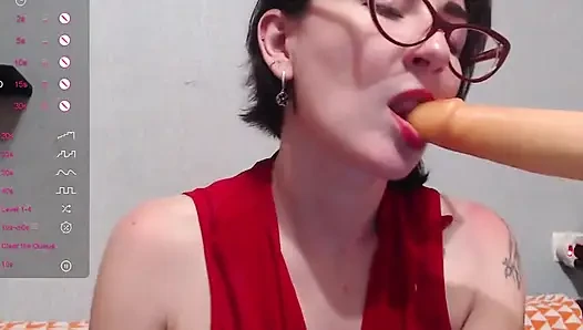 Senin için yakın çekim şehvetli oral seks