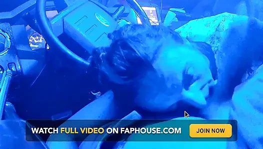 Минет в моем грузовике, сперма в рот