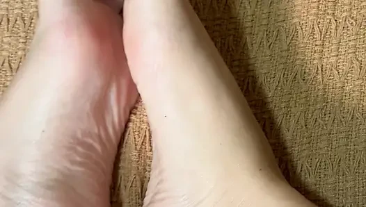 Showing off the little feet