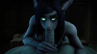 World of Warcraft: los muertos vivientes deshuesan a un elfo de la noche