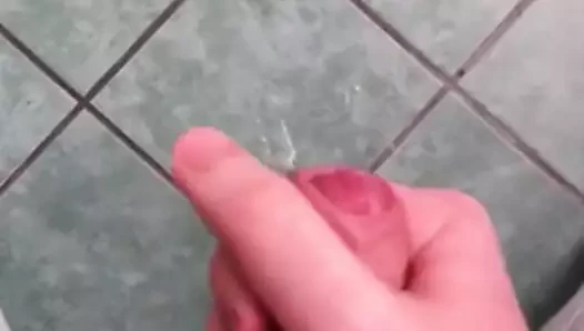 Jerkin off in the bathroom