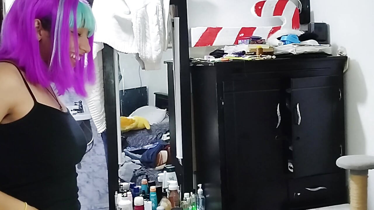 My brother-in-law catches me streaming live and fucks me to keep the secret