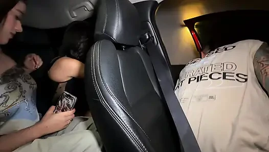 Latina Threesome Fucks Married Taxi Driver After Their Ride!