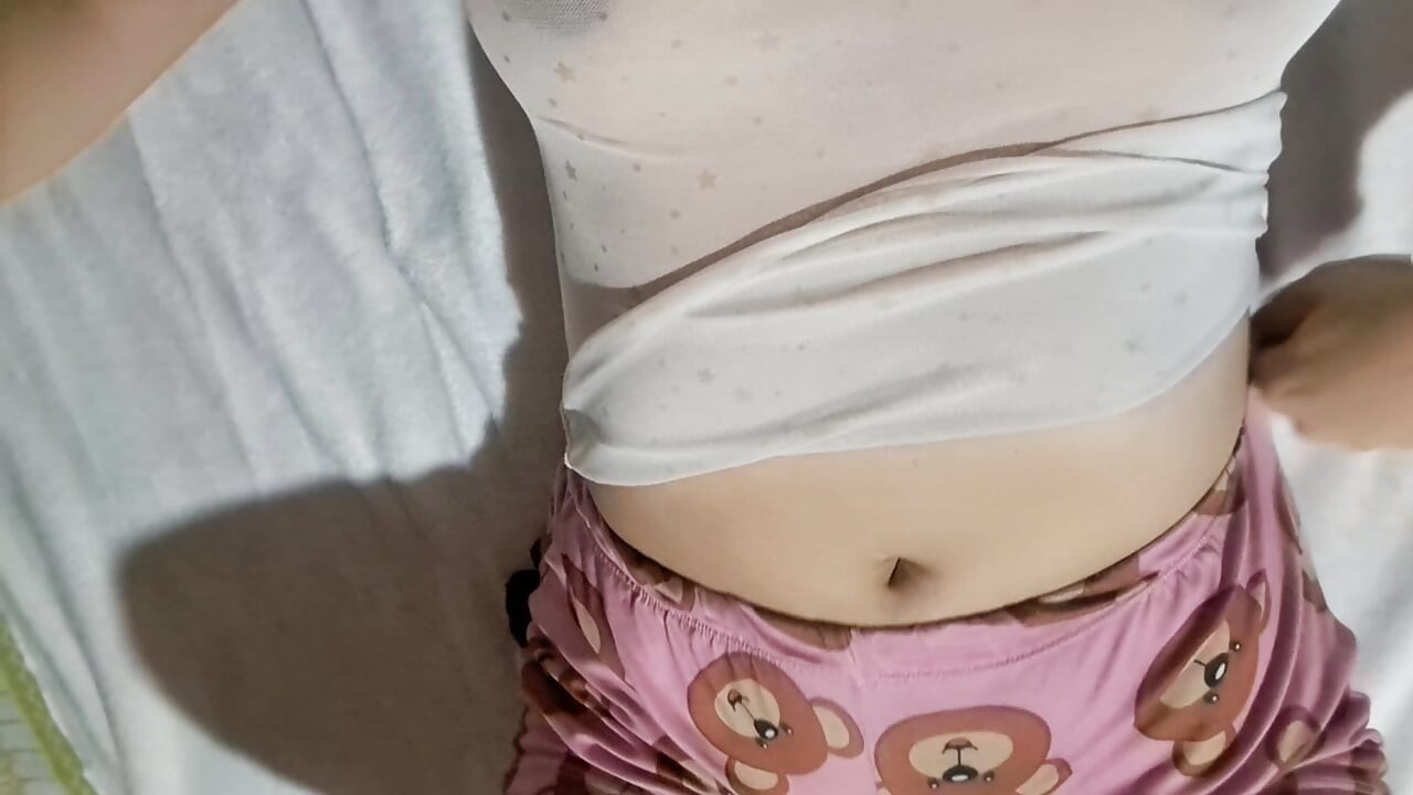 My stepdad sucks my tits