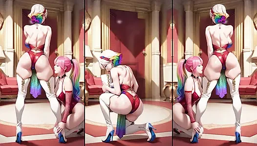 Hot Anime in hot boots