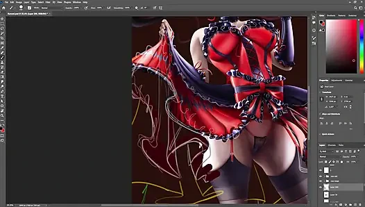 Kurumi timelapse sfw date a live