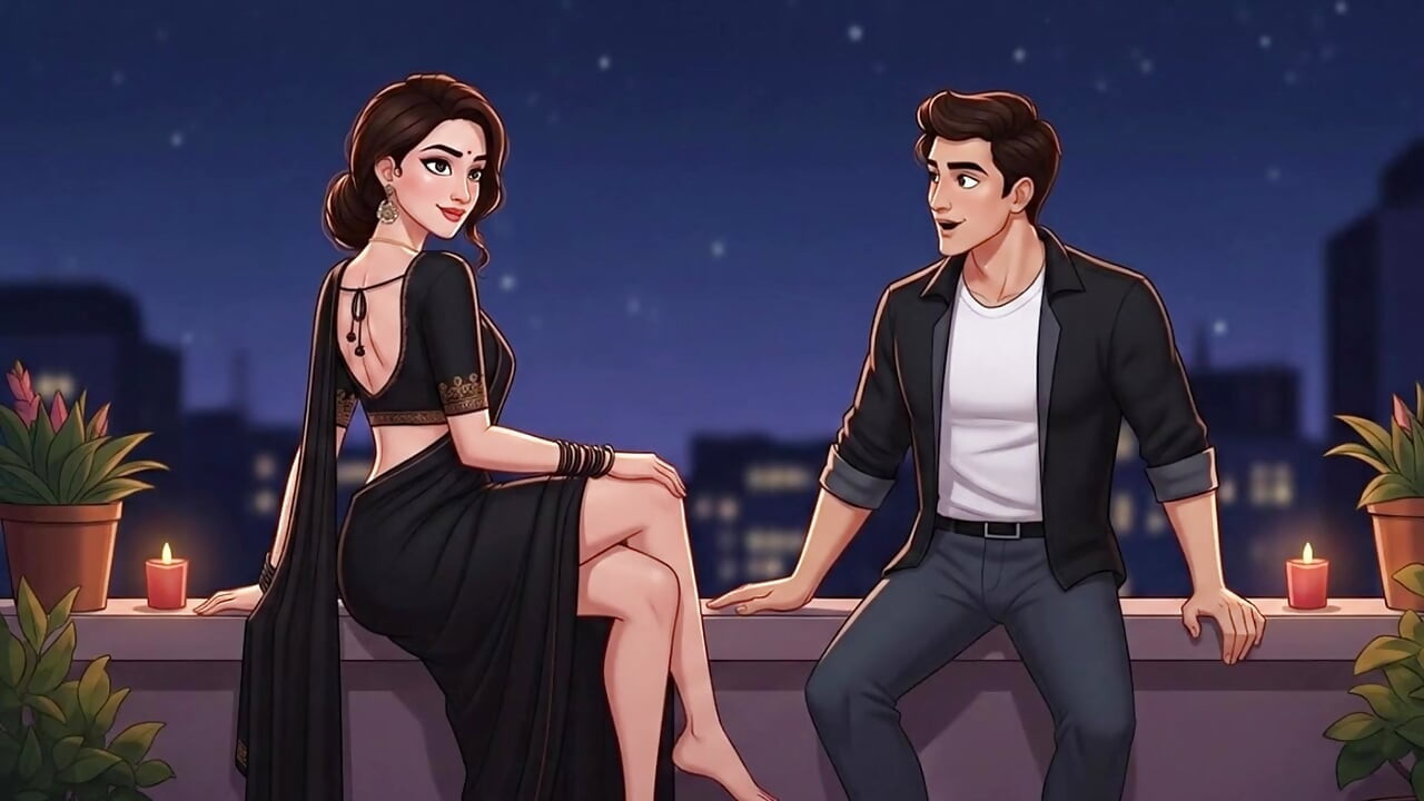 terrace par jake khub maze kiye (Hindi)
