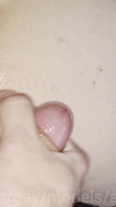 Key moment from "Fountains of twink sperm from a wildly exciting fuck with zucchini, eggplant and daddy's dick ! Exclusive"