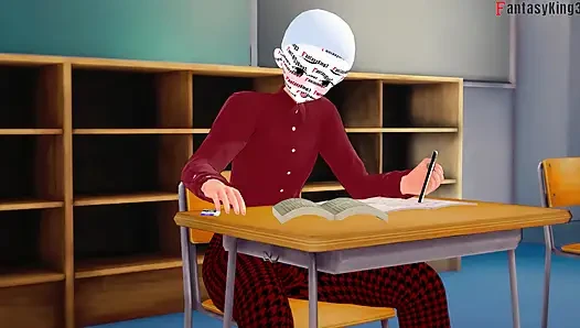 Die lehrerin Rossweisse schickt mich in den haft, um mir einen blowjob zu geben - EINE DER DOMINANTEN NTR Madness Serie