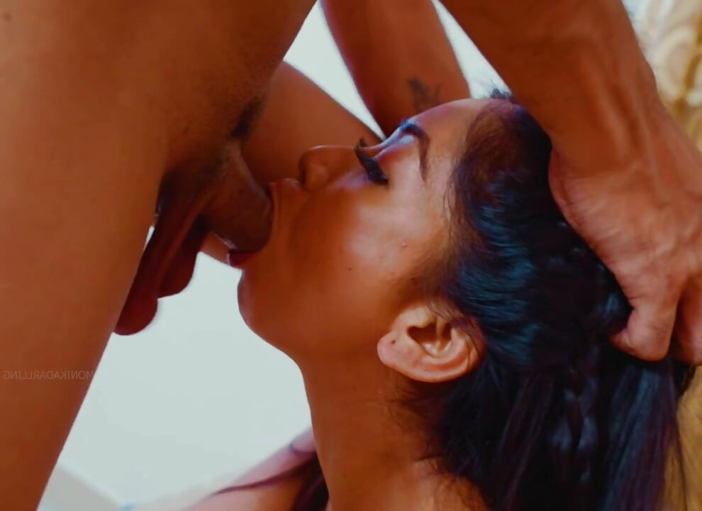 Husband licks his wife's pussy and gives her penis