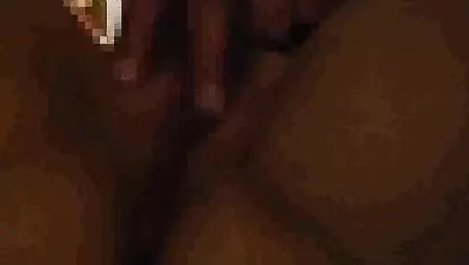 She sucks hard while being toyed with