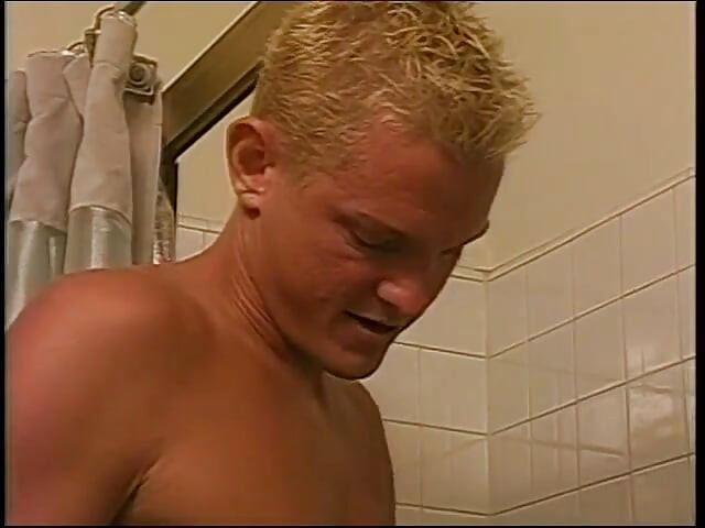 Hung dudes fuck a busty horny bitch in bi 3some