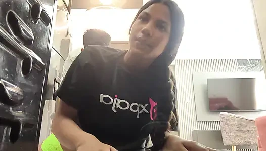 My sexy little Indian neighbor asks me to fix her stove in exchange for a rich, hard fuck without her husband knowing.