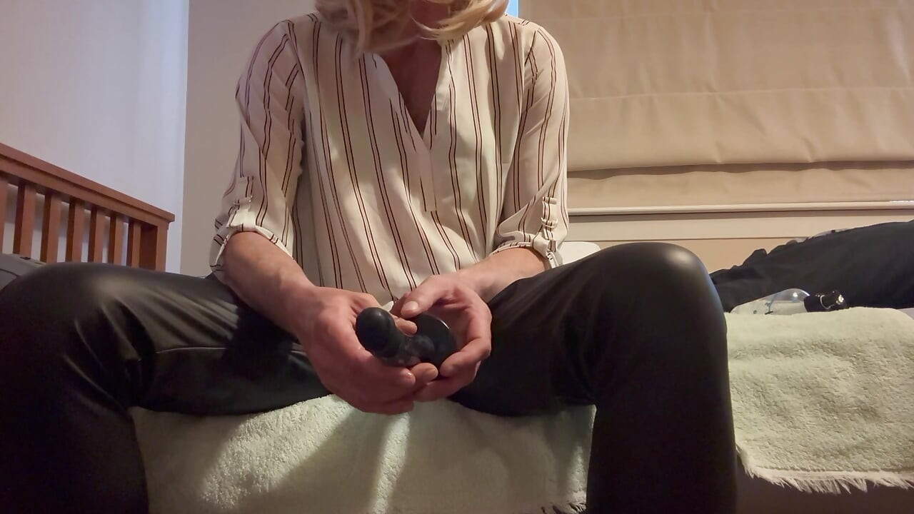 prostate_play - crossdresser with dildos