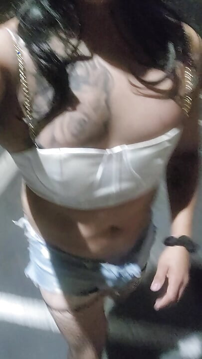 Crossdress Sissy slut public