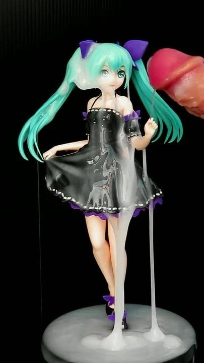 Miku Hatsune 04 figure bukkake(fakeCum)