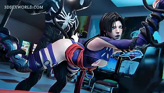 The misunderstanding: psylocke x venom (bokep anime 3d)