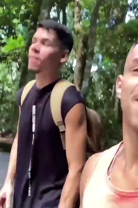 Public Hiking Waterfall Fucking Caught Hardcore Anal Big Cumshot Uncut Gay Sex