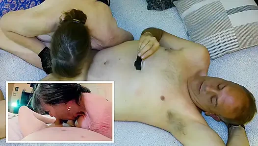 Nine Carmen'in mavi melek striptizci emiyor, yalıyor ve sikişiyor! 72323fap