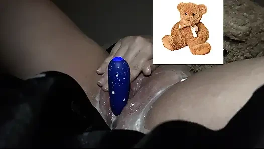 4k-ASMR YOGURT FOOD FETISH- KINKY STEPSISTER MASTURBATES WITH DILDO- CUMFLATION HENTAI-  -ARABIAN SNOWWHITE