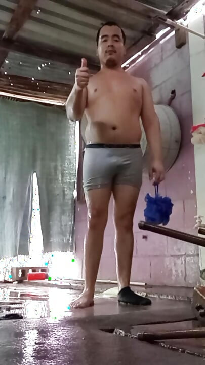 Jesus in boxer pulling his penis 171