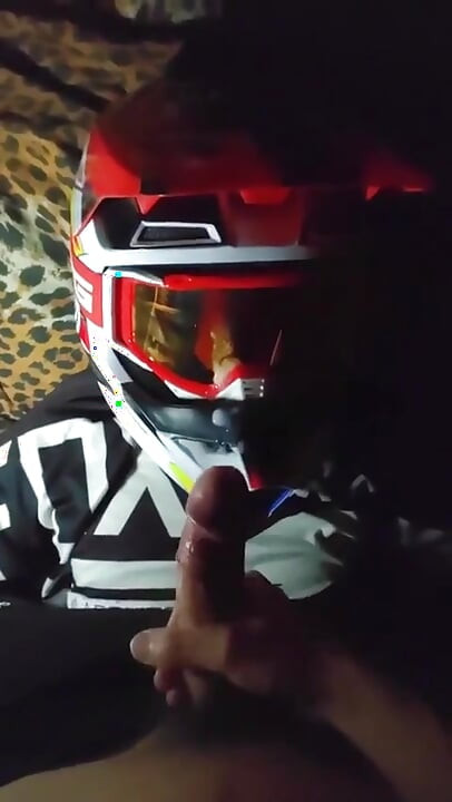 Ex-boyfriend in Mxhelmet Jerks Me off, Cum in His Goggles