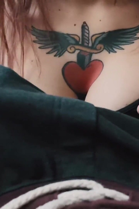 Jeeh Suicide Fucked so Nasty My Cock with Her Big Tattooed Boobs Until I Cum All Over Her