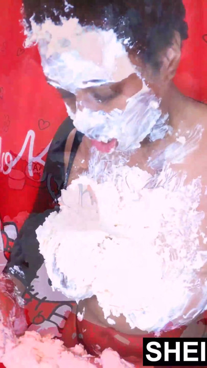 Raunchy Sloppy Ass Sticky Mess! Dumping And Splashing My Big Brown Booty, Wet Pussy Into This Cream Pie Splosh | Clip 1