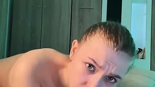 Минет с большим членом и такая горячая мастурбация