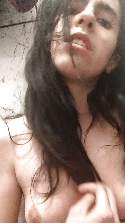 Hairy girl masturbating