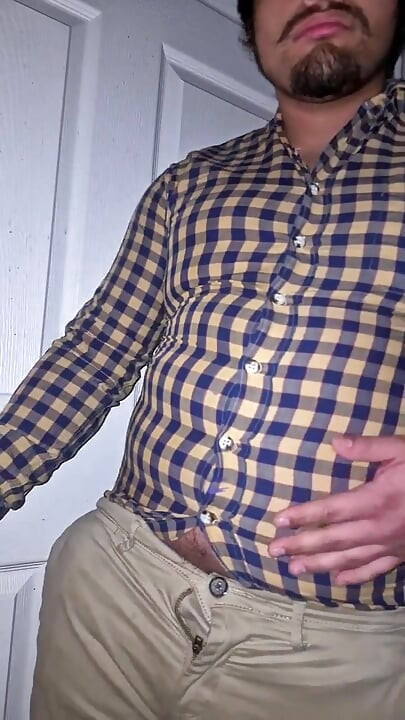 Popping My Button up on My Belly