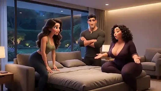 Kejutan akhir pekan yang hot sama tante seksi dan tunangan yang suka dikasih persetujuan akhir pekan - ai Generated